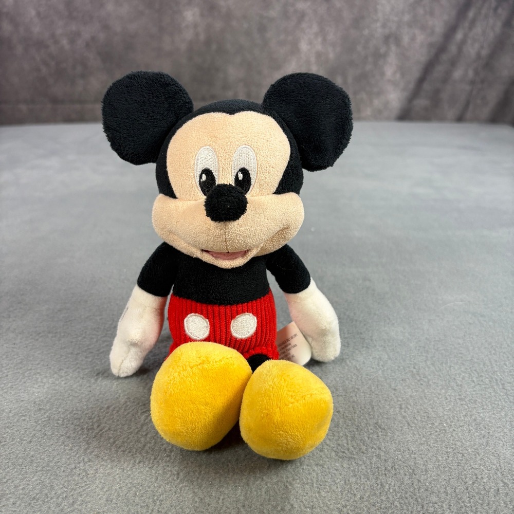 Disney Mickey Mouse Plush Stuffed Animal Red Corduroy Shorts 9 Inch Just Play